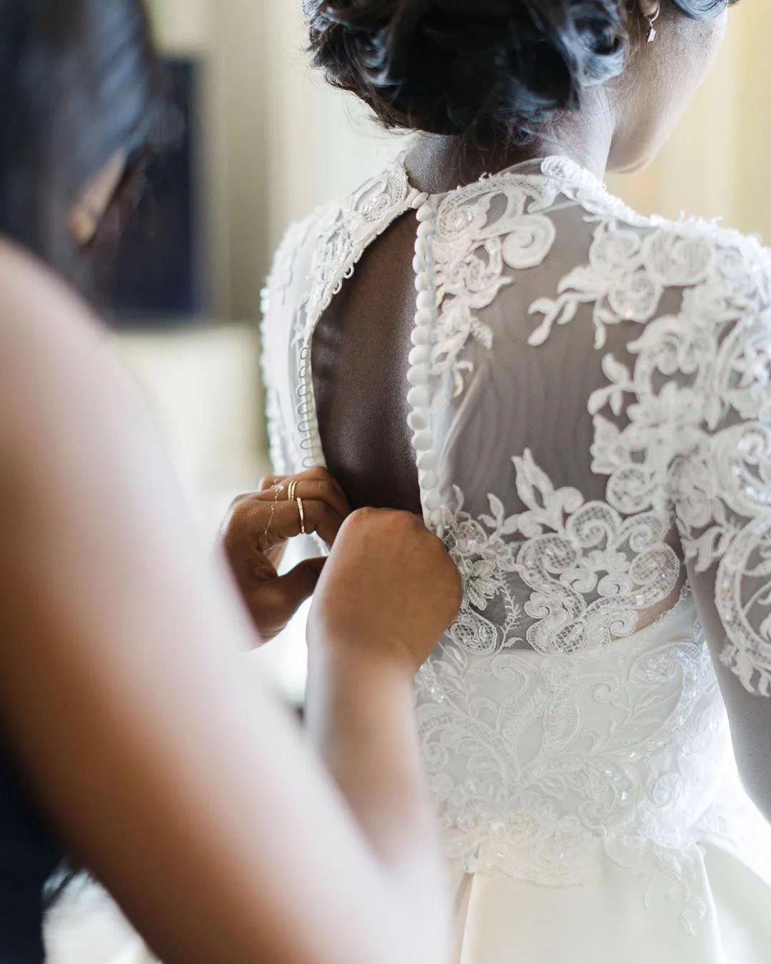 Arabic Aso Ebi Lace Beaded Dresses High Neck Long Sleeves Bridal Custom Made Wedding Gowns Plus Size YD 6660312