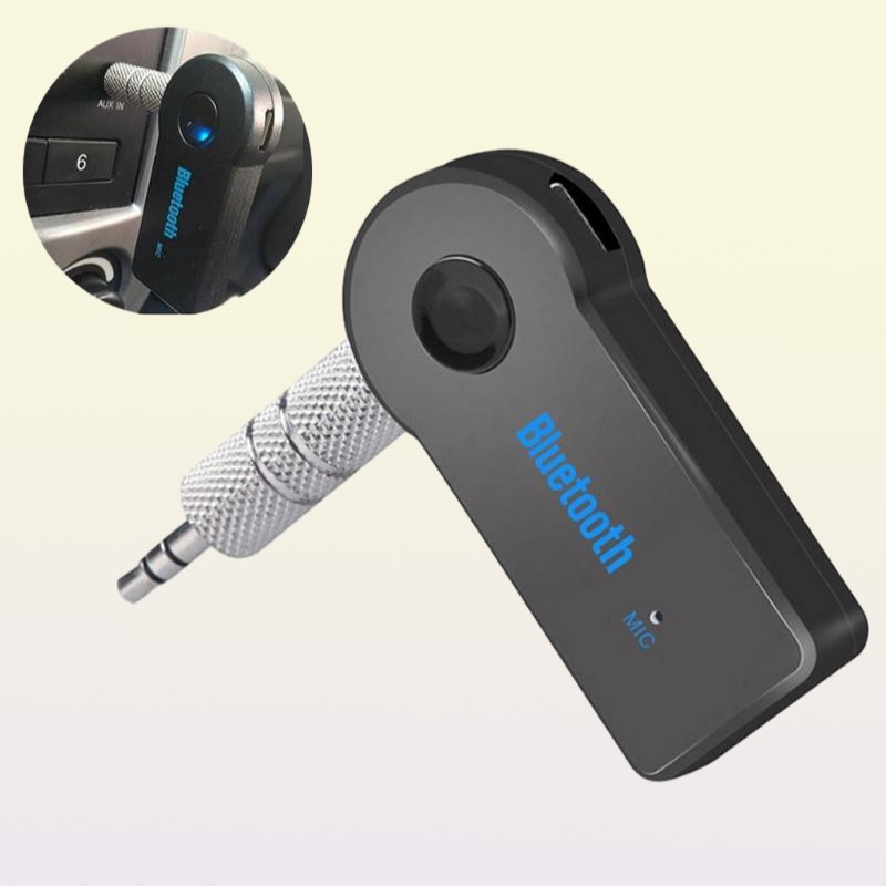 Bluetooth Car Kit Aux o Receiver Adapter Stereo Music Reciever Handsfree Wireless With Mic