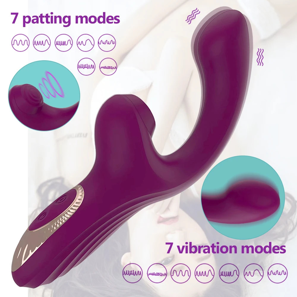Patting Vibrator for Women With Heating Realistic Dildo Vibrating Erotic Adult Sex Toys Female Clitoris Gspot Massage 240117