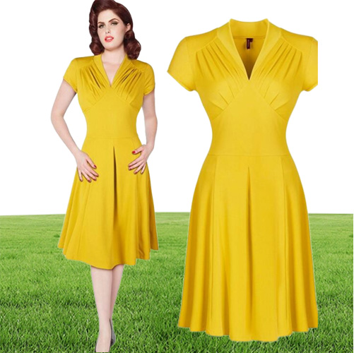 Women039s Vintage Style Vintage 1940s Shirtwaist Trumpet Evening Dress Dress Swing Skater Prom Dress