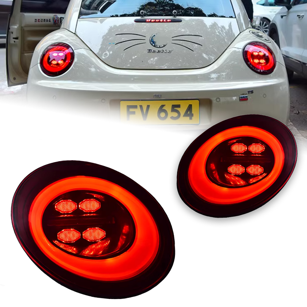 LED taillight for VW Beetle Tail Lights 2006-2012 Taillights Rear Dynamic Turn Signal Fog Lamp Auto Assembly