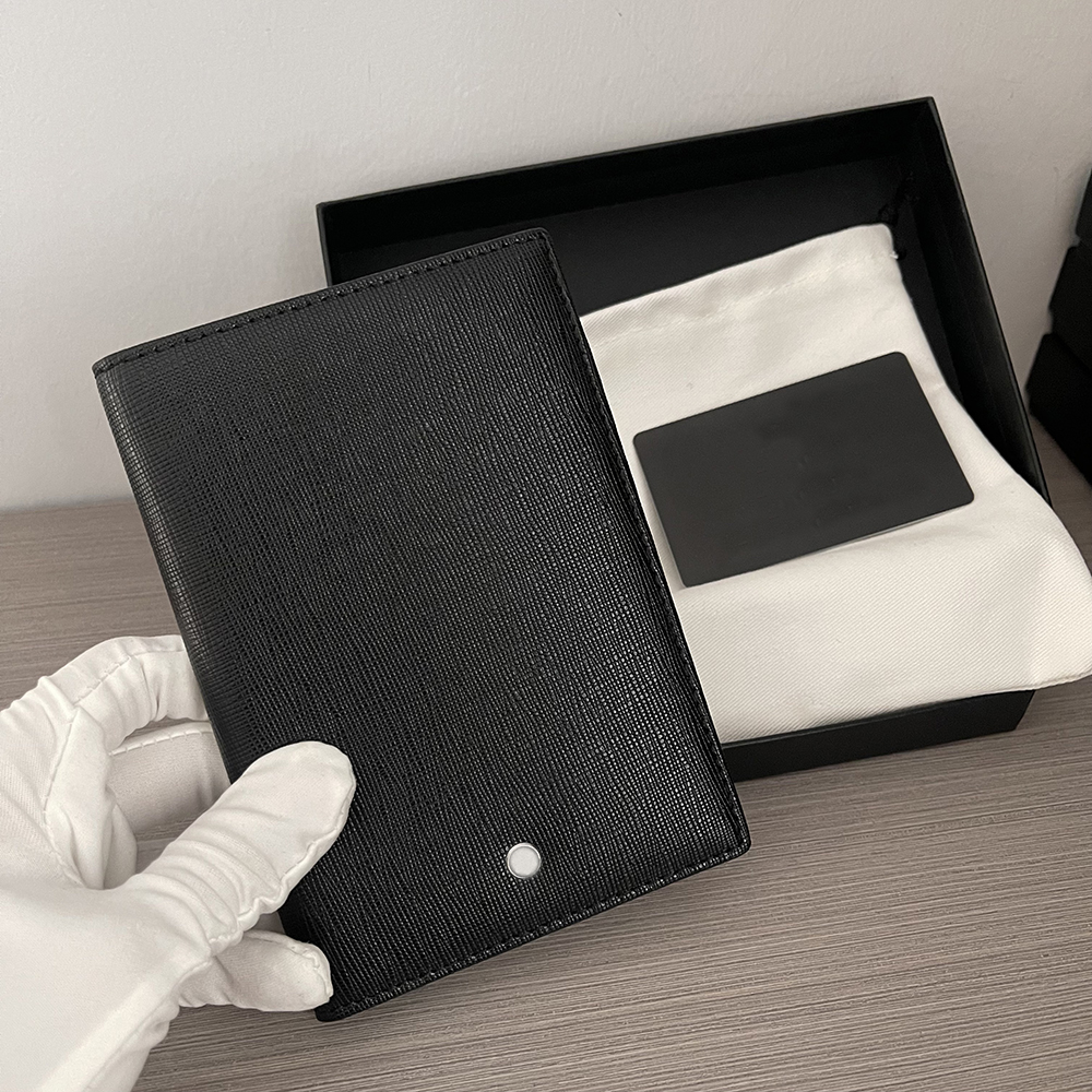 Passport bag designer wallet Men's cowhide ID passport purse women's coin purse high quality leather wallet holder handbag credit card cash clip comes with dust bag box