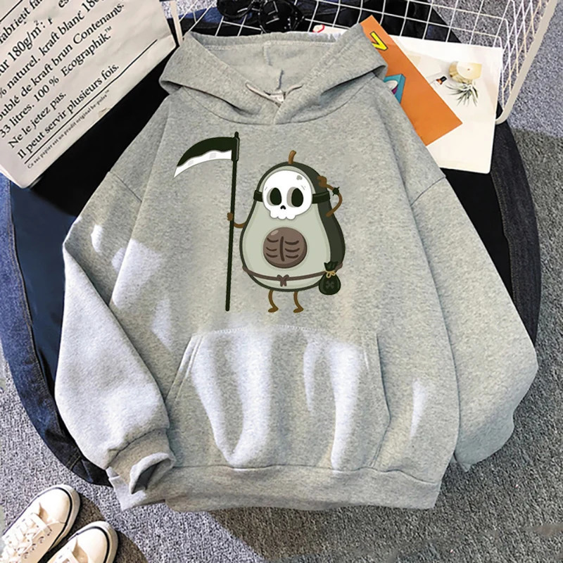 Cute Avocado Cartoon Graphics Men Hoodie Sports Casual Loose Pullover Halloween Unisex Kawaii Streetwear Cosplay Hoodies 240117