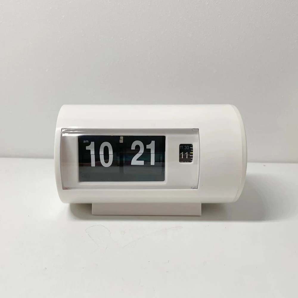 Retro Table Clock Auto Flip Clock 12 Hours AM/ PM Format Display Timepiece Desk Clock Flip Page Turning Clocks 240116