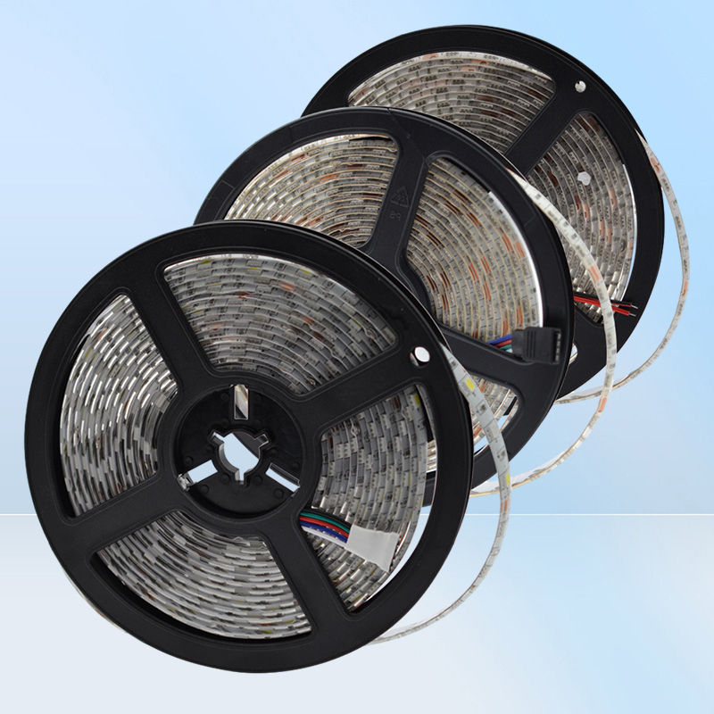 LED Strip 5m 300Led 5050 SMD DC 12V Waterproof IP65 Flexible Light White RGB Party Holiday Night Book Desk Lamp