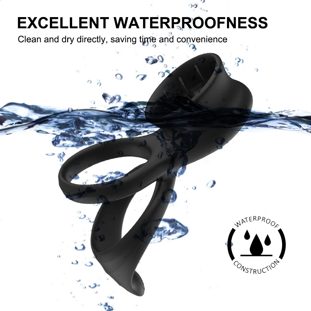 Vibrating Penis Ring for Couple Vibrator Clitoris Stimulation Sex Toys Men Wireless Remote Control Cock Adult Products 240117