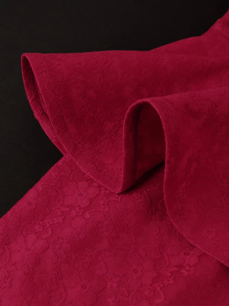 Plus Size 4XL Lace Dresse Burgundy Short Sleeve Off Shoulder Elegant Robes Peplum Midi Outfits Fall Evening Party 2023 240116