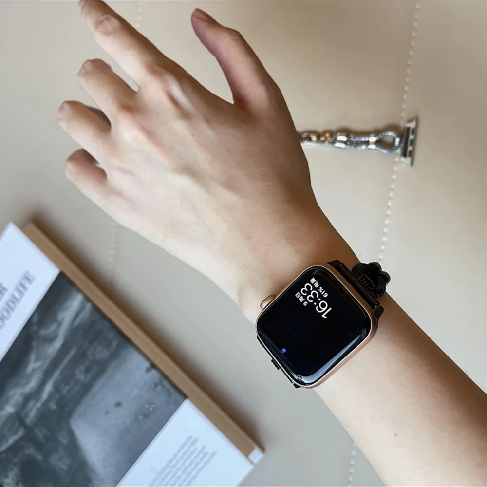 Fashion diamond Bracelet Stainless Steel band for apple watch S10 46mm series Ultra 49mm 2 42mm 38mm Lady strap iwatch 9 8 7 6 SE 5 4 40mm 44mm 41mm 4