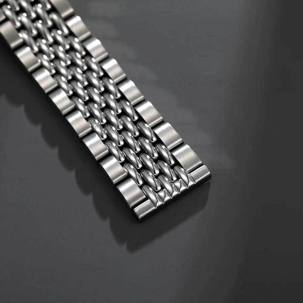 Silver Stainless Steel 20MM 22MM Bead Of Rice Watch Band Bracelet Fit For SKX007 Dive 240116