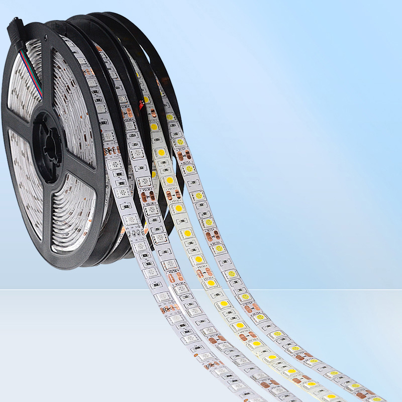 LED Strip 5m 300Led 5050 SMD DC 12V Waterproof IP65 Flexible Light White RGB Party Holiday Night Book Desk Lamp