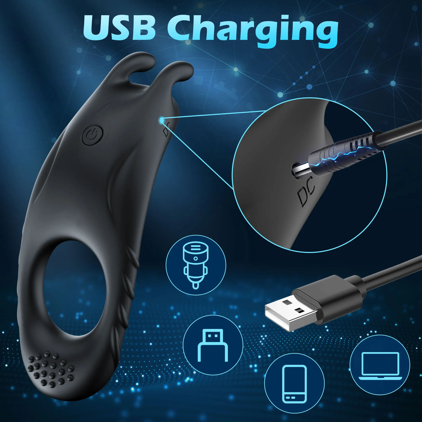 Vibrator Cock Ring APP Remote Wireless Control Rabbit Vibrating for Men Penis Delay Ejaculation Rings Sex Toys Couple Adult 240117