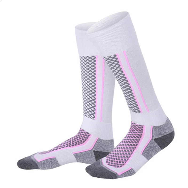 5 Pairs Ski Socks Thick Cotton Sports Snowboard Cycling Skiing Soccer Men Women Running Hiking 240117