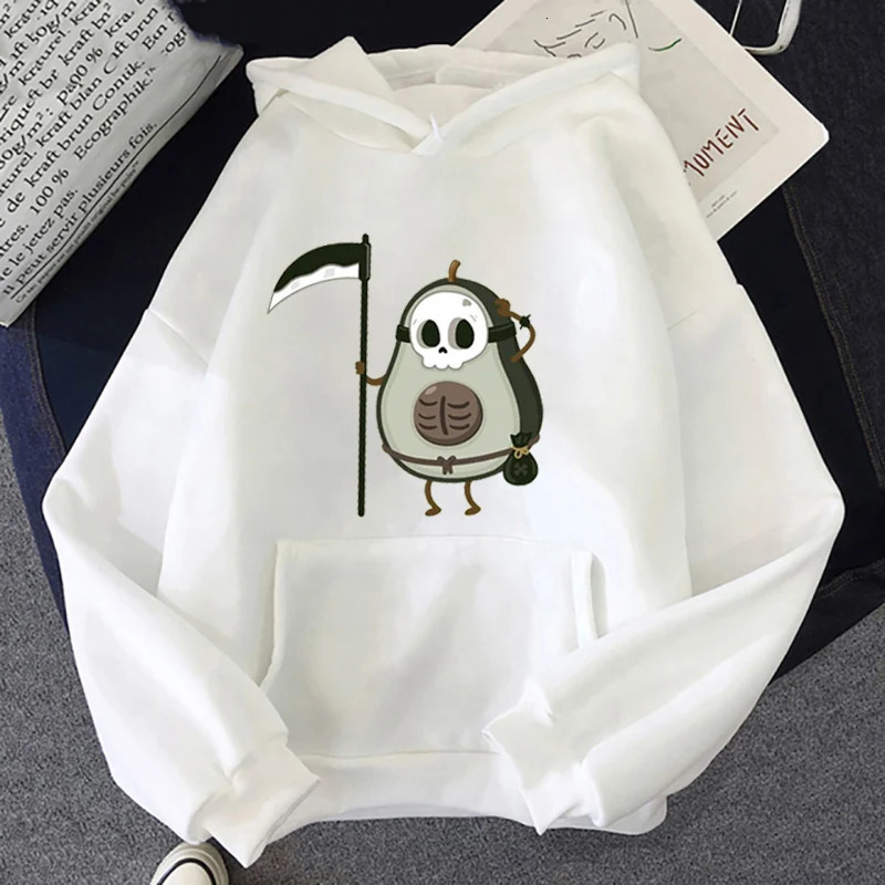 Cute Avocado Cartoon Graphics Men Hoodie Sports Casual Loose Pullover Halloween Unisex Kawaii Streetwear Cosplay Hoodies 240117