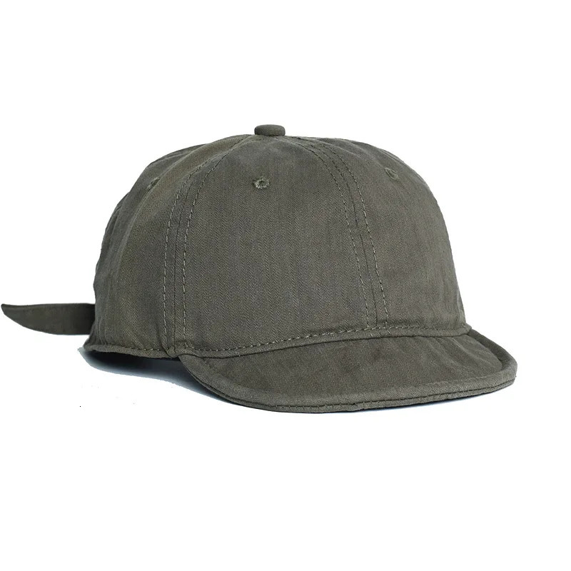 Short Brim Cotton Baseball Cap Men Women Dad Hat Adjustable Trucker Style Low Profile Vintage Street Caps 240116