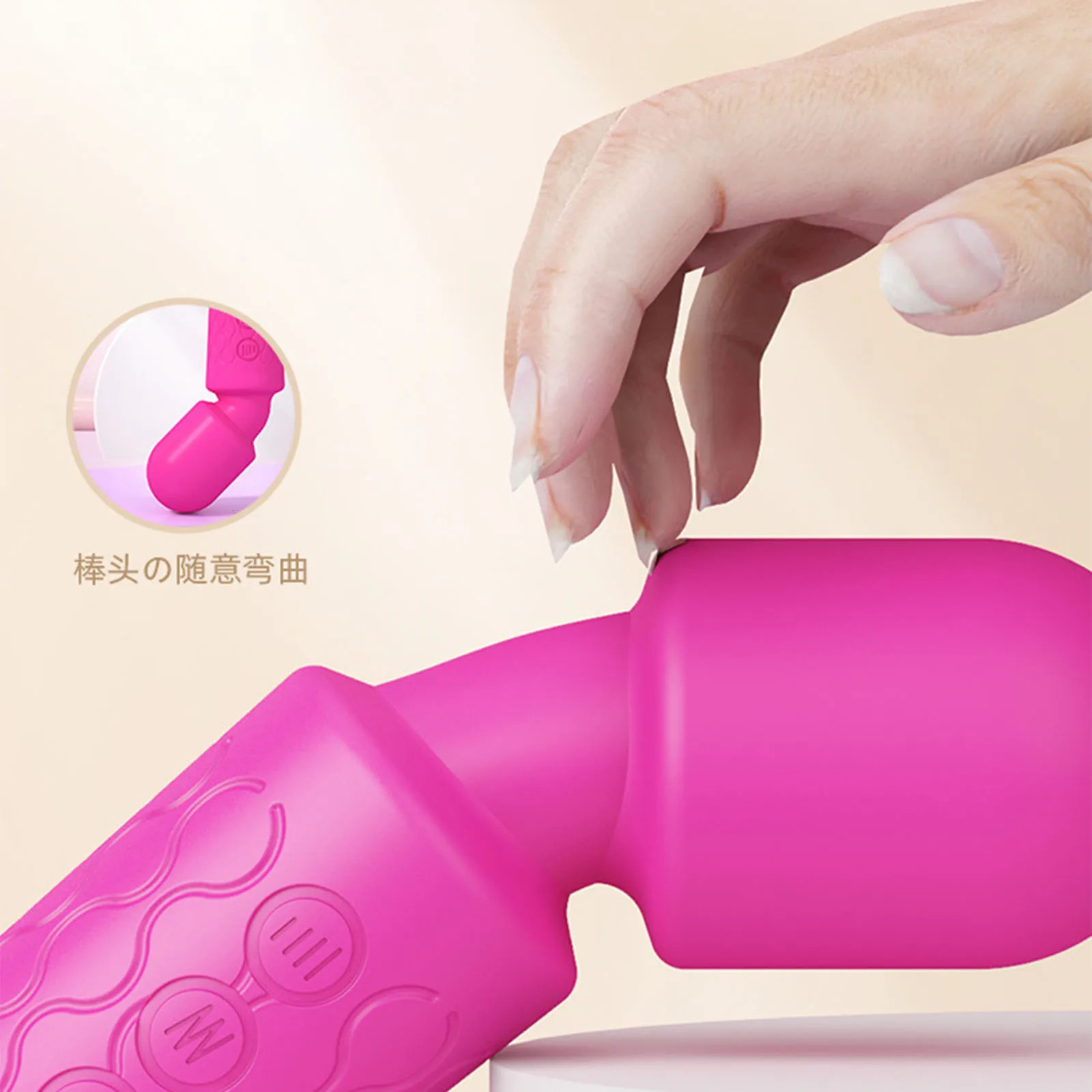 8 Powerful Speeds Handheld Back Massager 20 Vibration Modes Neck Shoulder Back Body for Sport Recovery Muscle Aches Massage Tool 240117