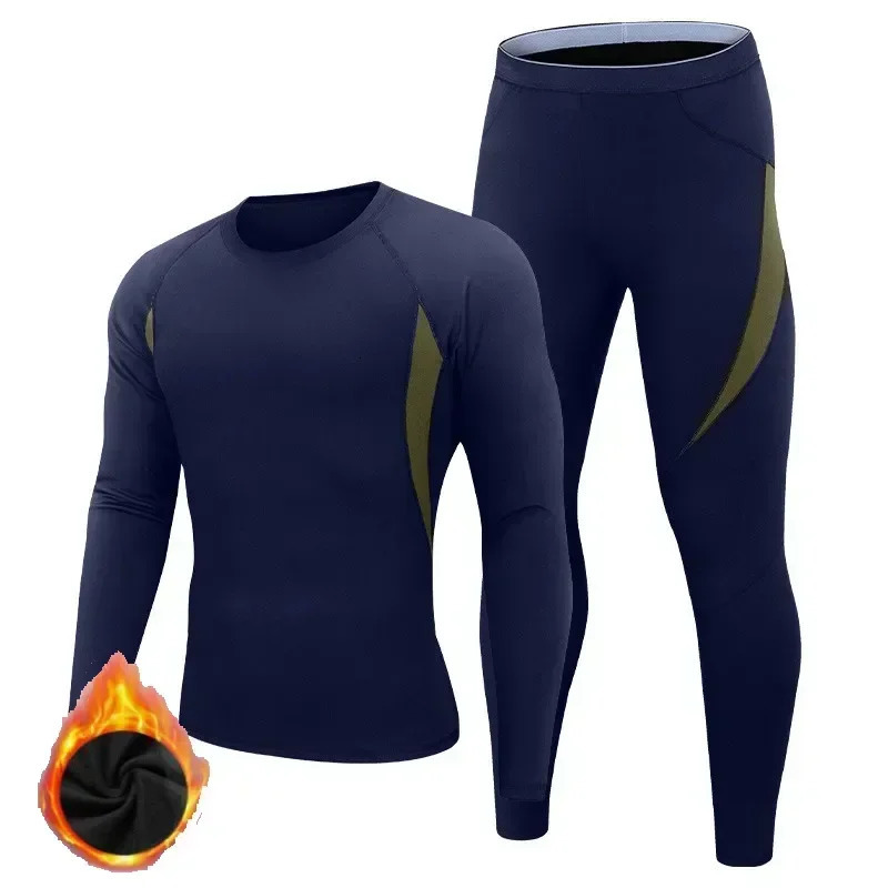 Johns Male Compression Fleece Man Leggings Underwear Sport Men s Set Shirts Clothing Long Warm Thermal Winter 240117Z