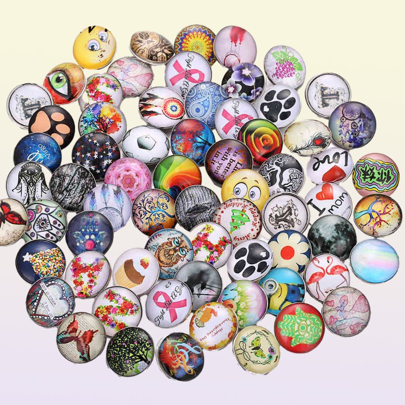 100pcslot Whole 12mm 18mm Snap Button Jewelry for Snap Bracelet Mixed Rhinestone Metal Charms DIY Buttons Snap Jewelry 210323
