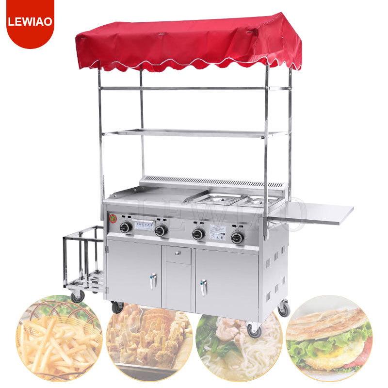 Burger Truck Mobile Food Trailers With Equipments Mobile Snack Cart