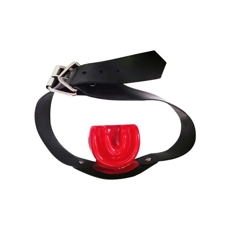 Adult Games Sex Slave Gag Bdsm Bondage Open Mouth Gag Black/Red Latex Soft Mouth Dilatation Ball Sex Toys For Couples Mouth Ball 240117