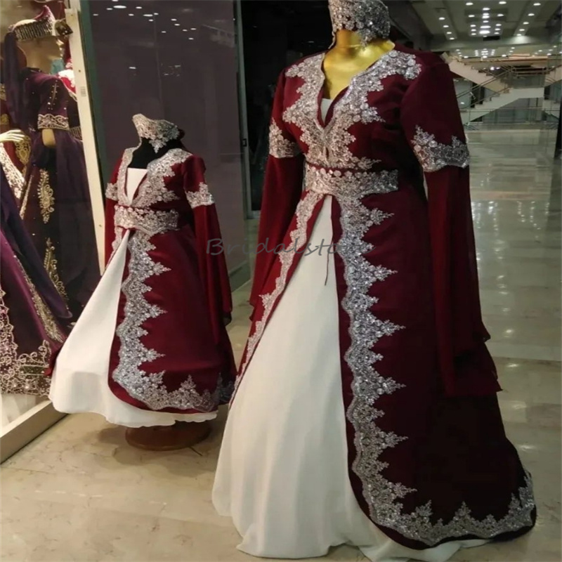 Turkish Green White Wedding Dress Traditional 2024 With Lace A Line Floor Length Pakistani Moroccan Bride Dress Dubai Indian Country Church Bridal Gow