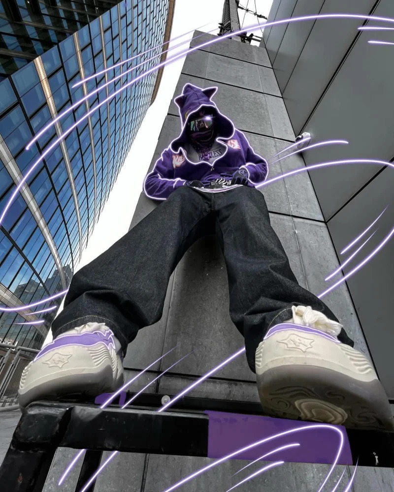 Y2K mens jeans Gothic Vintage Streetwear 2023 Hip Hop Black Casual Men women baggy Harajuku rock casual loose 240117