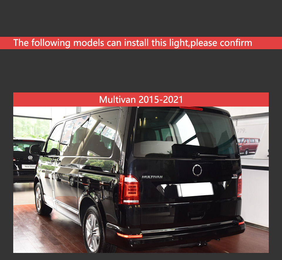 Rear Running Brake Reverse Tail Light for VW Multivan T6 LED Taillight 2015-20121 Cavavelle Turn Signal Car Accessories