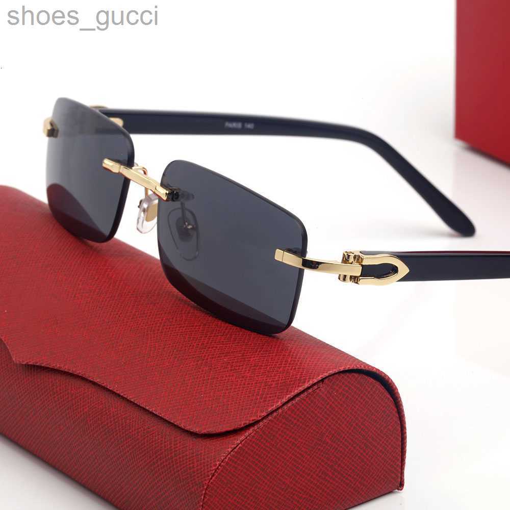 Designer Sunglasses for Carti Glasses Buffalo Horn Mens Women Classic Square Leisure Rectangular Gogglesmulticolor Fashion Frames Sunglass