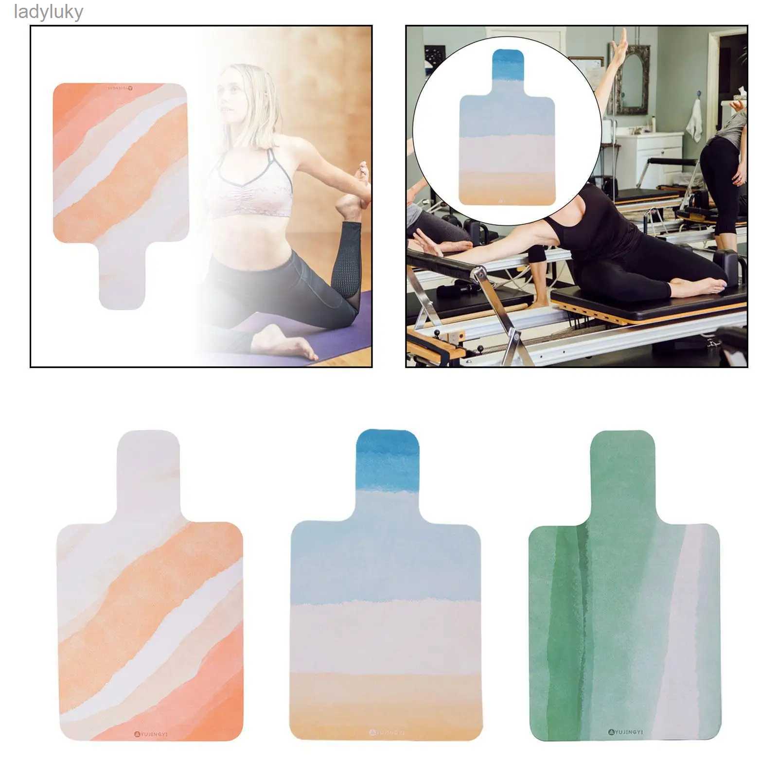 Yoga Mats Pilates Reformer Mat Cover Printed Black Rubber Backing Nonslip Portable Mat Exercise Mat Yoga Mat Equipment Protection MatL240118