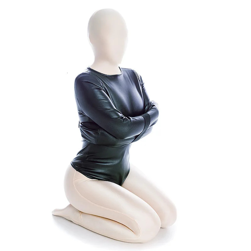 Leather Straitjacket Body Restraint Bag Arm Bundle Bondage Fetish BDSM Harness Adult Product Exotic Costume Sex Toys for Couples 240117