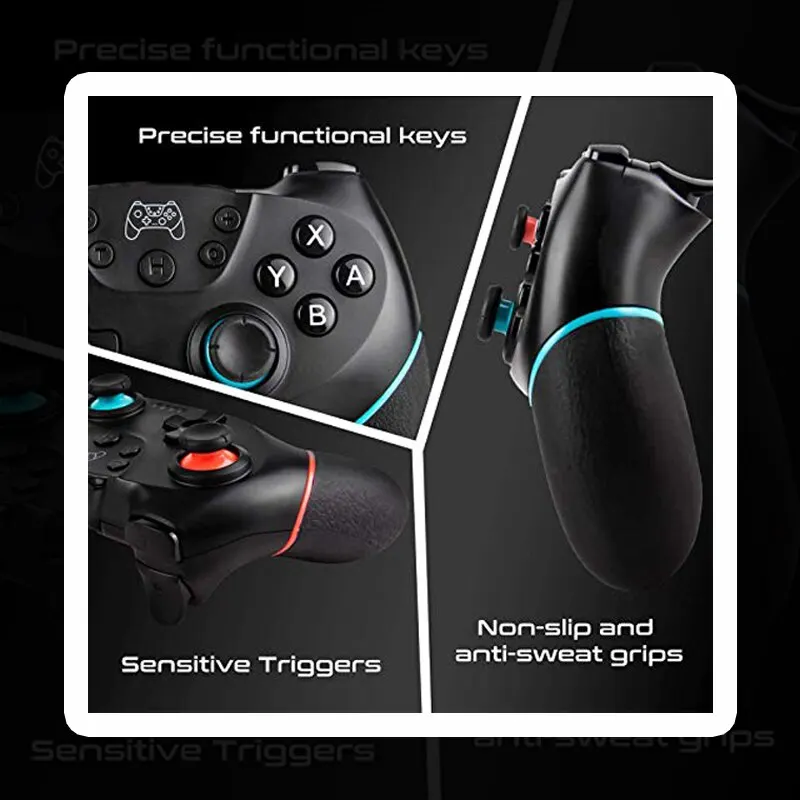2024 Wireless Bluetooth Wireless controller Video Game USB PC Gamepad Pro Controller on PC For Nintendo Switch Console