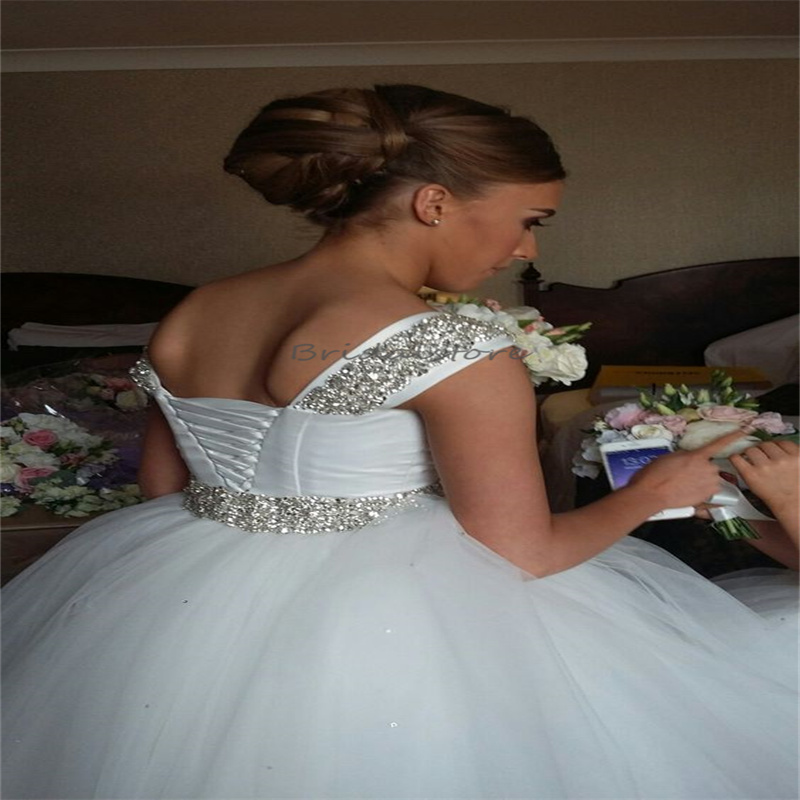 Hi Low Short Wedding Dress 2024 Sext Crystal Spaghetti Straps Puffy Tulle Bohemian Beach Wedding Bridal Gowns Puffy Tulle Rustic Country Bride Dress R