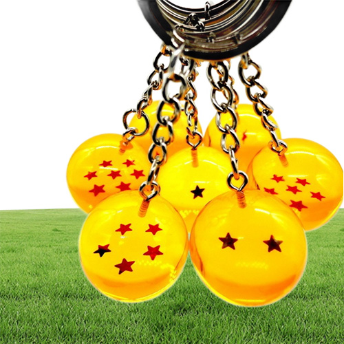 FancyFantasy Anime Goku Dragon Super Keychain 3D 17 Stars Cosplay Crystal Ball chain Collection Toy Gift Key Ring C19011001