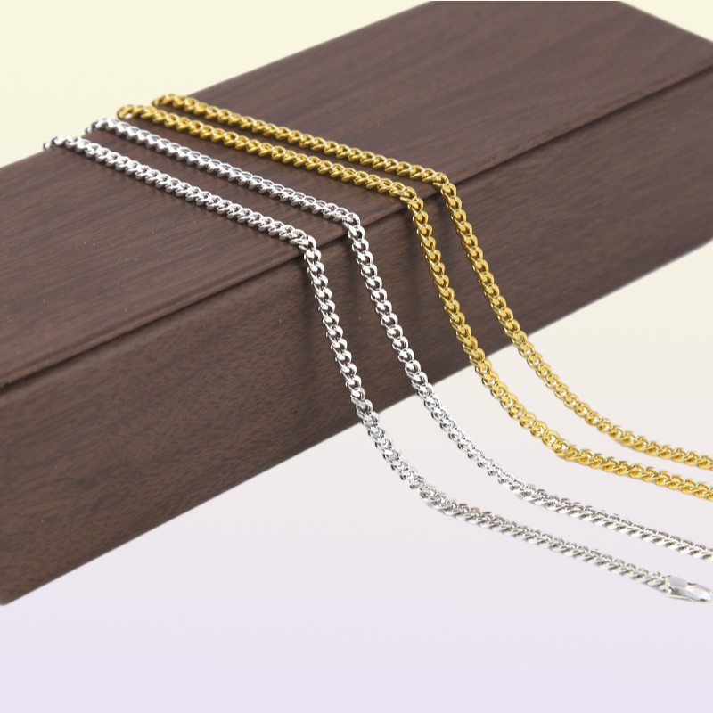 Gold Silver Miami Cuban Link Chain Hiphop Necklaces Mens Hip Hop Necklace Jewelry 1830inch