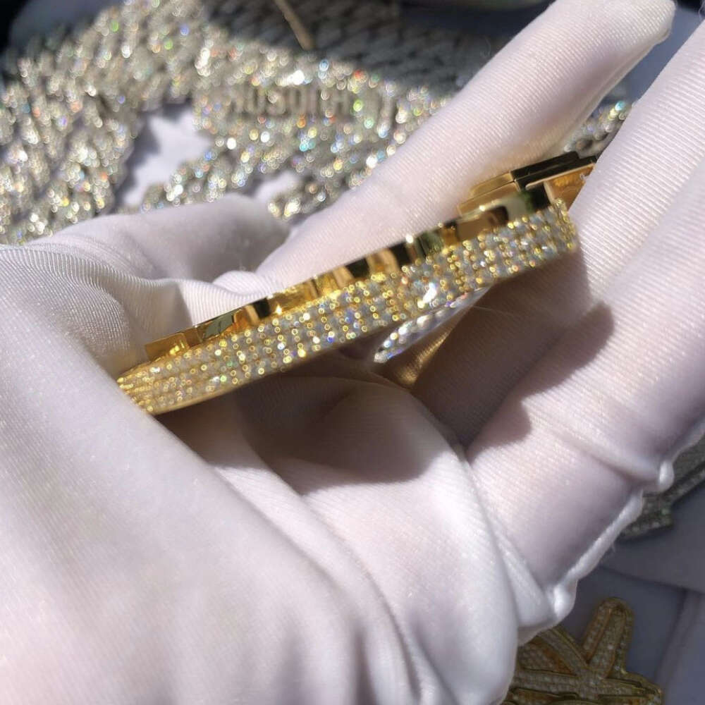 Custom Moissanite Pendant Passes Diamond Tester Letter Vvs Hiphop Jewelry Silver 925 Name Chain Iced Out Pendant