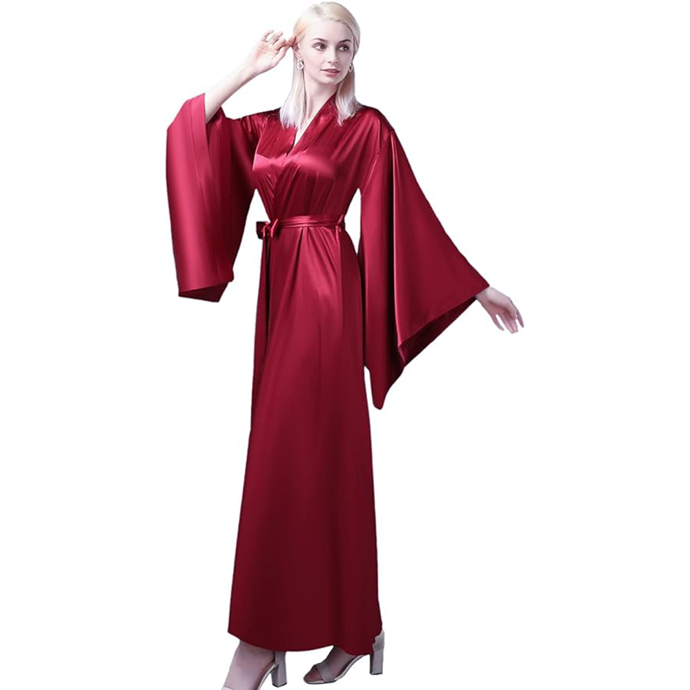 Real Image Bridal Wedding Nightdress Satin Bridesmaid Wedding Sleepwear Beach Blouses Bikini Cover Up Plus Size