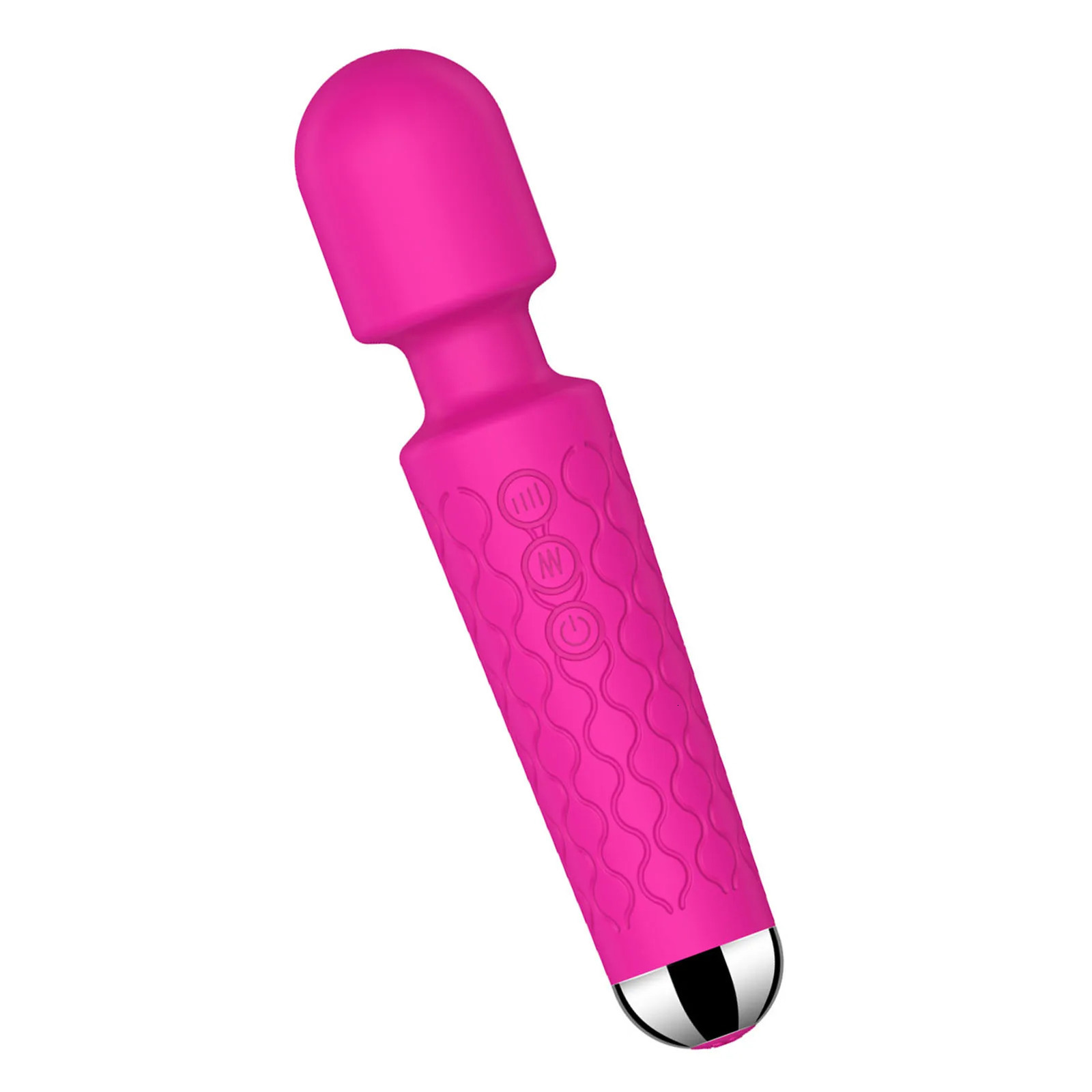 8 Powerful Speeds Handheld Back Massager 20 Vibration Modes Neck Shoulder Back Body for Sport Recovery Muscle Aches Massage Tool 240117