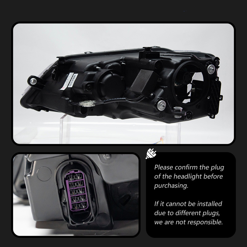 Car Lights For Jetta Headlights 2011-20 18 Upgrade LED Daytime Lights All LED DRL Signal Projector Lens Head Lamp