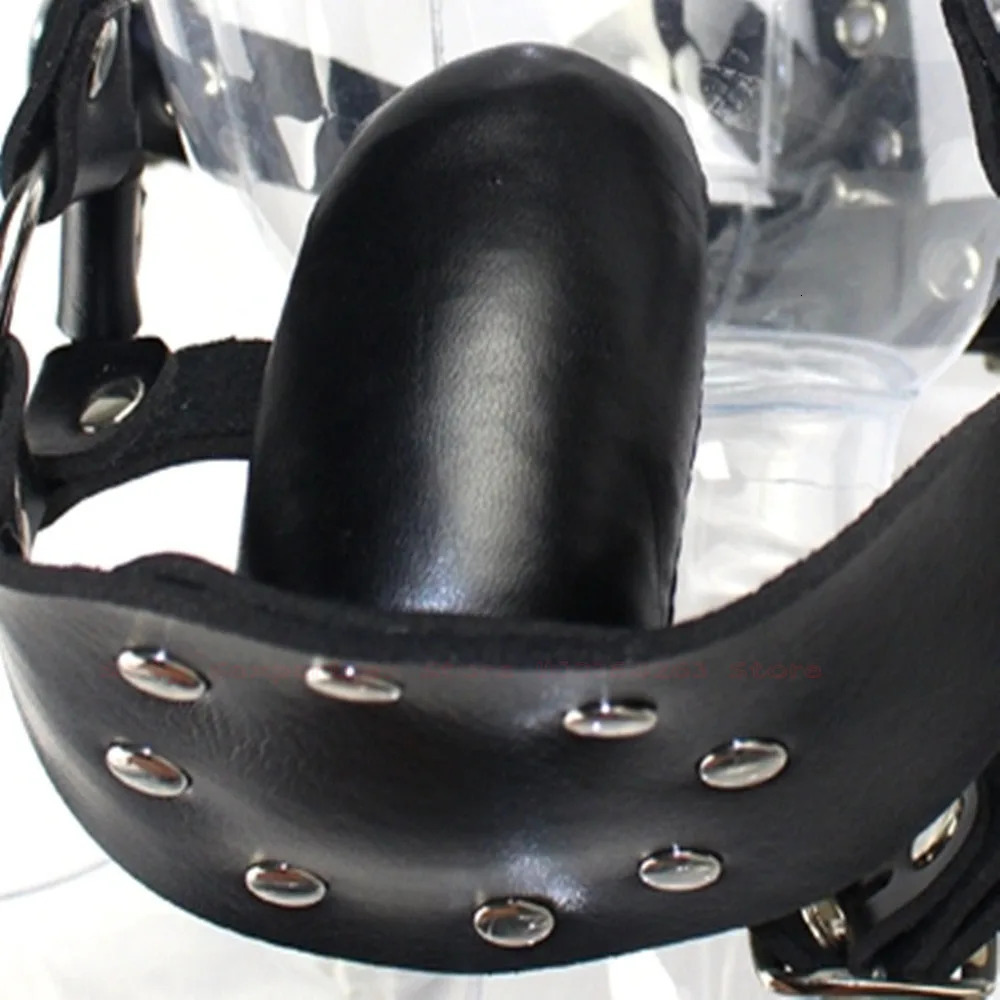 Bondage Dildo Mouth Gag Bdsm Slave Dog Mask Gag Training Gag Bondage Leather Headworn Open Mouth Sex Toys Adult Game For Couple 240117