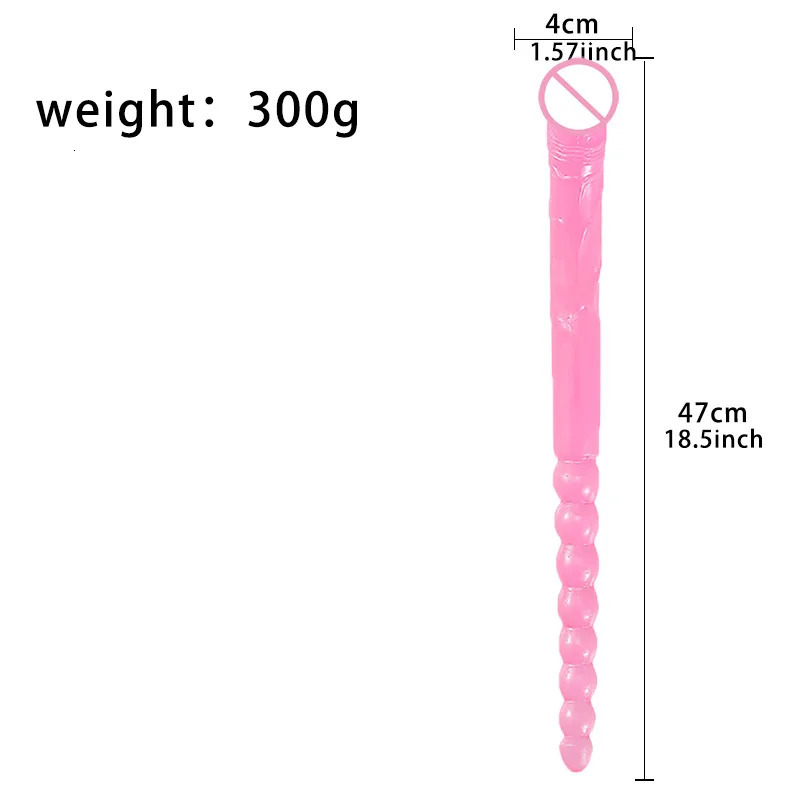 Double head Realistic Dildo Long Anal Play for Women Men Couple Ended Dildo Flexible Adult Sex Toy for Lesbian 240117