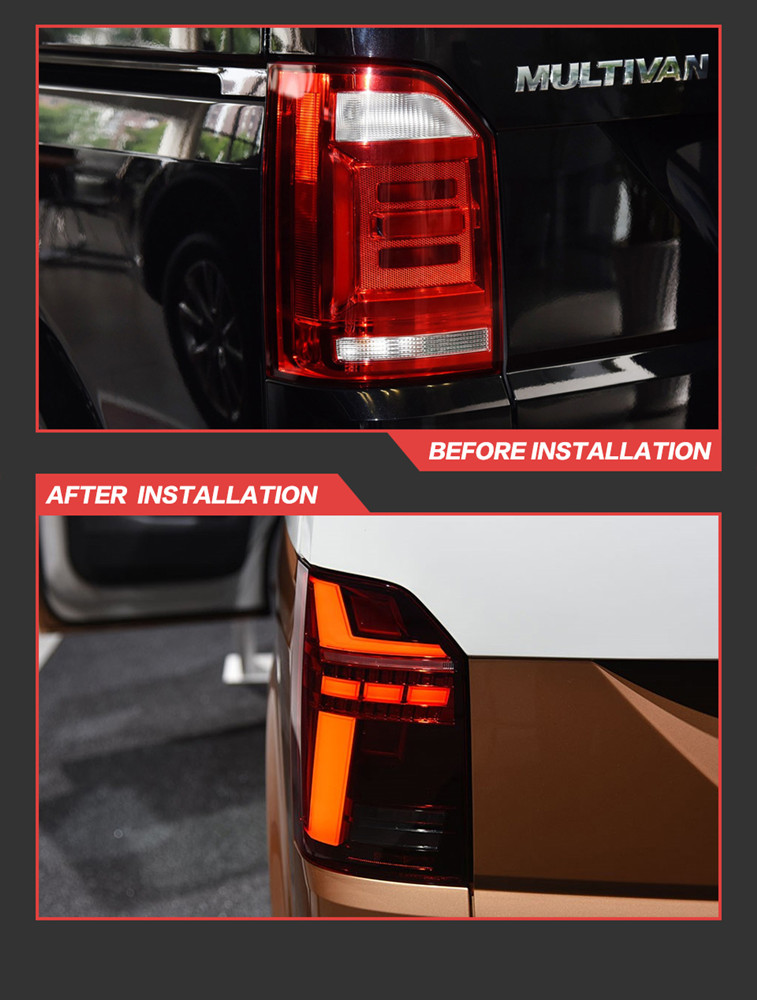Rear Running Brake Reverse Tail Light for VW Multivan T6 LED Taillight 2015-20121 Cavavelle Turn Signal Car Accessories