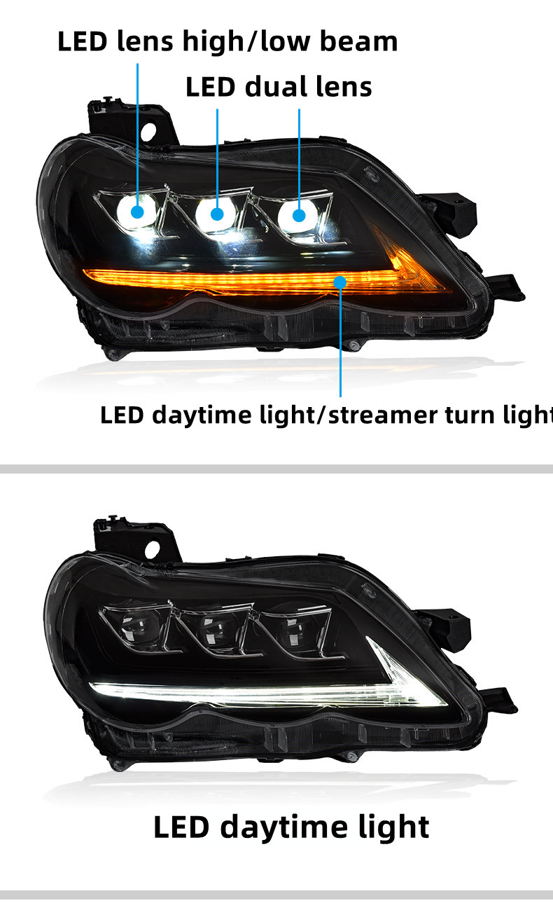 Car Styling Head Lights for Toyota Mark X LED Headlight 2005-2009 Headlights Reiz Bifocal Lens Turn Signal Light