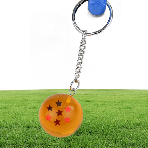 FancyFantasy Anime Goku Dragon Super Keychain 3D 17 Stars Cosplay Crystal Ball chain Collection Toy Gift Key Ring C19011001