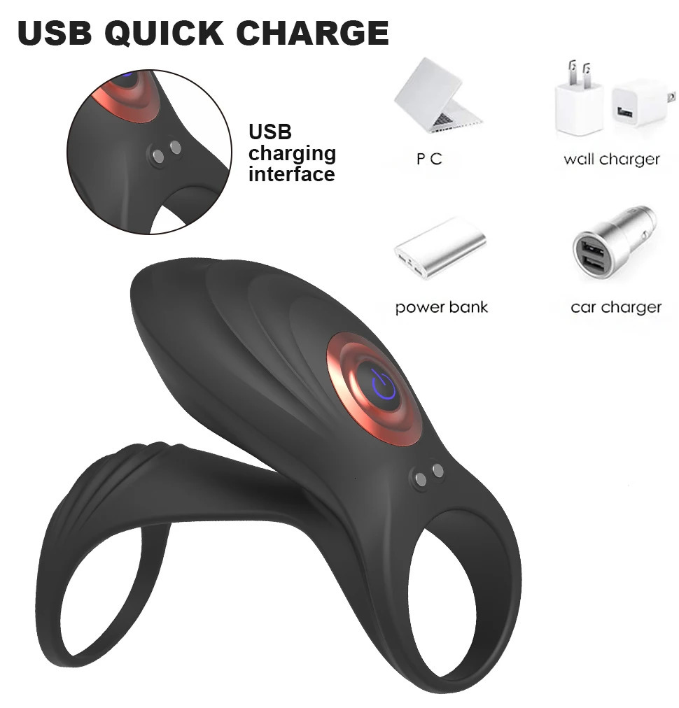 Couple Vibrator Sex Toy For Women Vagina Stimulator Penis Sleeve Cock Ring Men Semon Lock Delay Ejaculation Cockring Masturbator 240117
