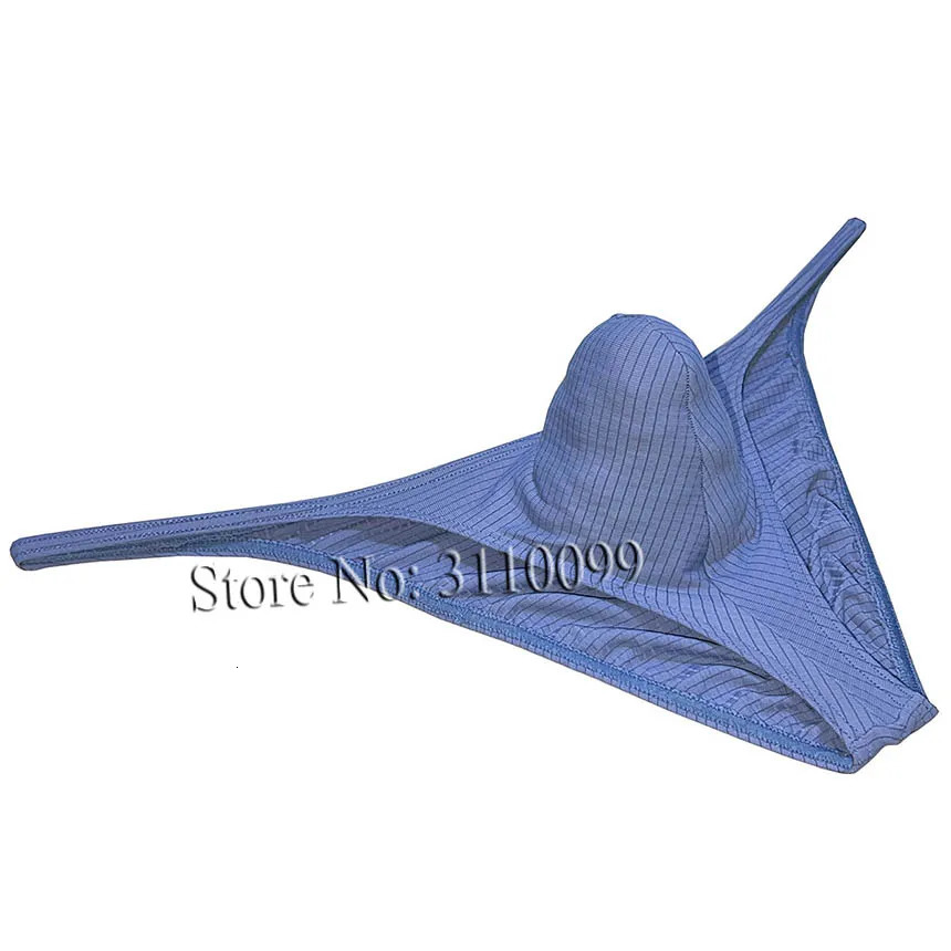 Mens Spandex Cheeky Stripe Briefs Pucker Back Hipster Panties Butt Lift Underwear 240117Z