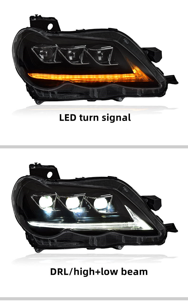 Car Styling Head Lights for Toyota Mark X LED Headlight 2005-2009 Headlights Reiz Bifocal Lens Turn Signal Light