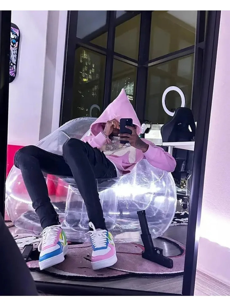 Y2K Fashion Hoodie Zip Sweatshirt Mens Hip Hop Letter Print Oversized Hoodie Harajuku Gothic Long Sleeved Pullover Hoodies 240117