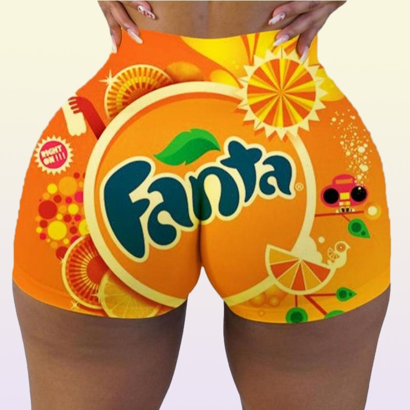 Plus Size Sexy Womens Biker Shorts Fashion Summer Clothes For High Waist Sweat Pants Fitness Fanta Booty
