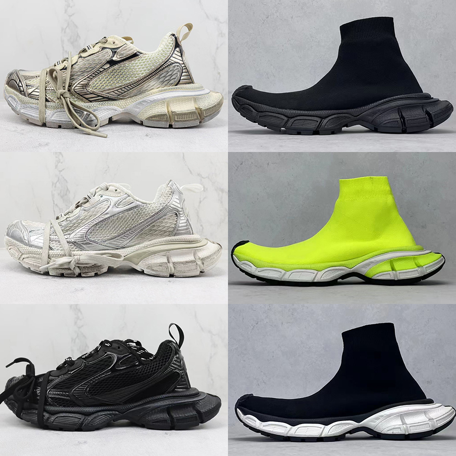 PK Version Topsportmarket 3XL Designer Shoes Socks Plate-forme Fabric Platform Casual Sports Sneakers Tripler Black White Multicolor Mens Womens Luxury Trainers