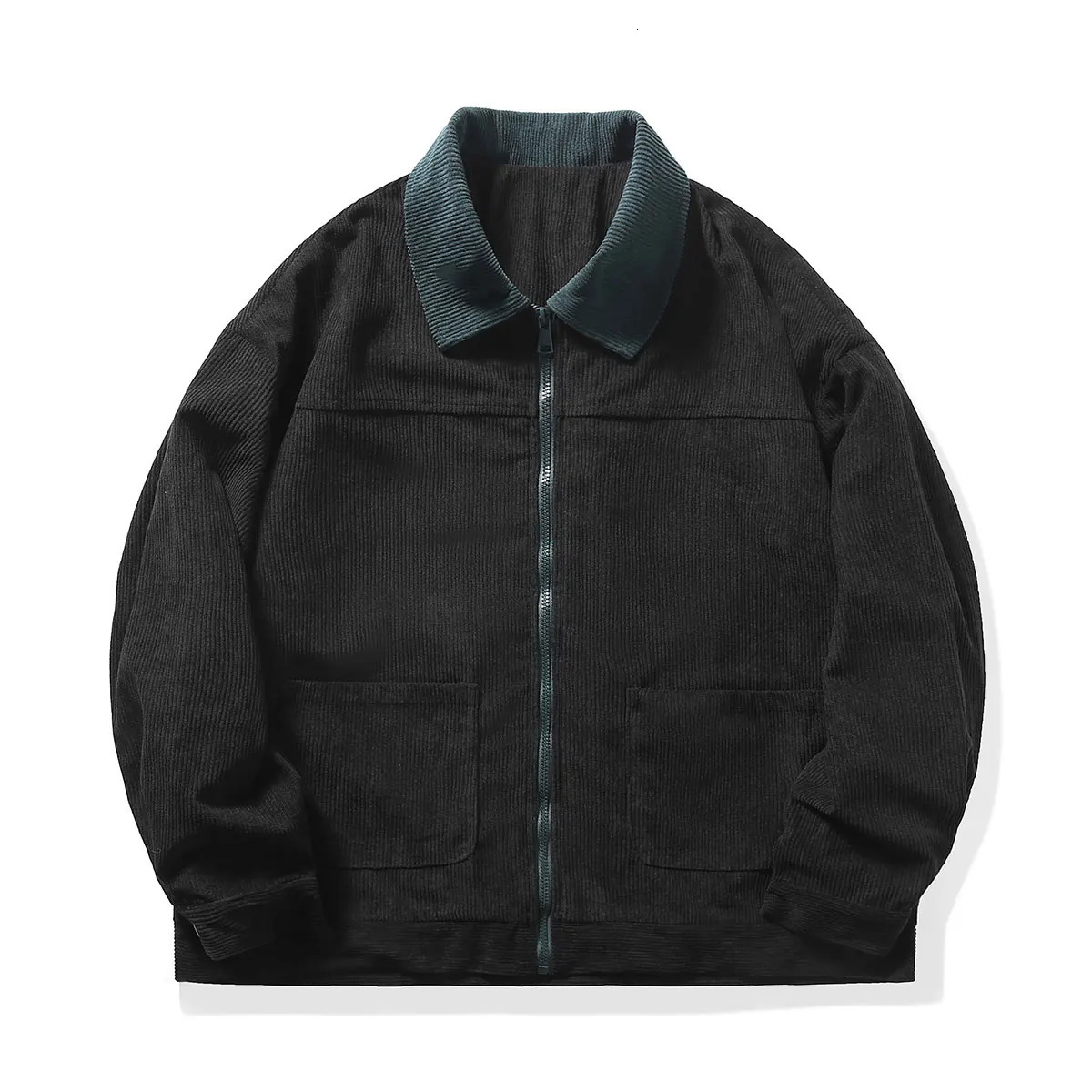 Vintag Jacket 2023 Autumn Men Corduroy Bomber Loose Oversized Patchwork Casual Male Clothing Hip Hop 5xl 240117
