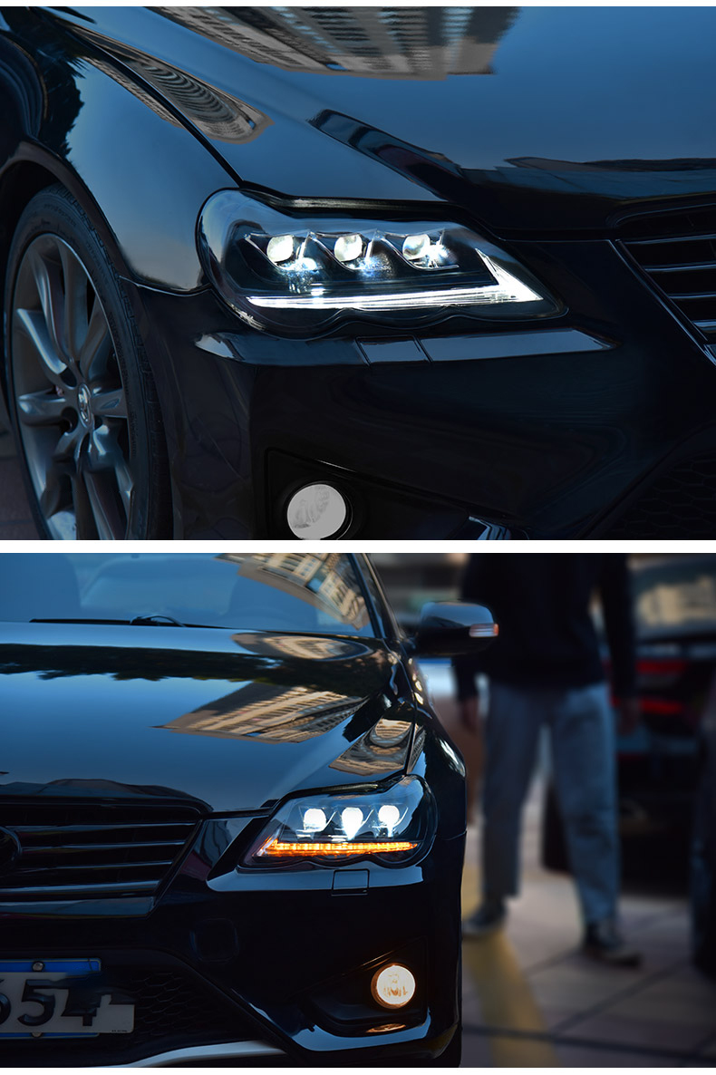 Car Styling Head Lights for Toyota Mark X LED Headlight 2005-2009 Headlights Reiz Bifocal Lens Turn Signal Light